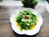 家常菜辣炒小白菜