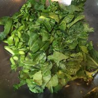 好吃的芥蓝鸡蛋炒面做法图解5)