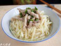 自制茭白炒肉丝