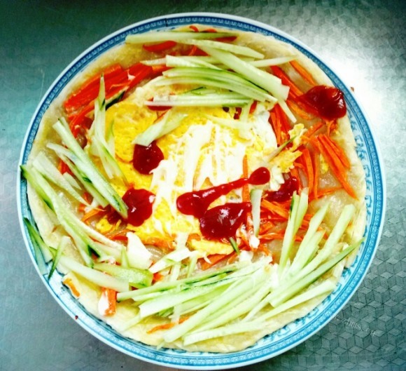 香气浓郁的鸡蛋手抓饼