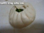 自己做的香菇青菜包