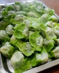 美味的菠菜饺子