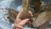 美味的发豆瘦肉粽做法图解7)