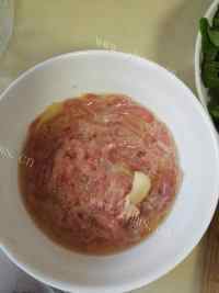 家常香菇青菜瘦肉粥做法图解3)