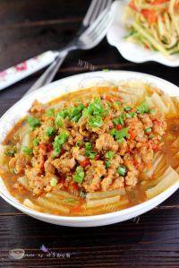 家常菜肉末蒸冬瓜