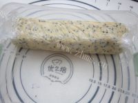 自制黑芝麻饼干做法图解8)