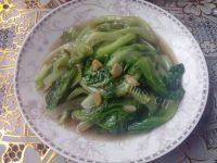 口感饱满的清炒生菜