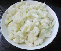 秀色可餐的腊肉炒菜花做法图解5)