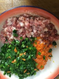 美味的猪肉胡萝卜饺子做法图解4)