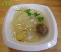 美味的冬瓜肉丸汤