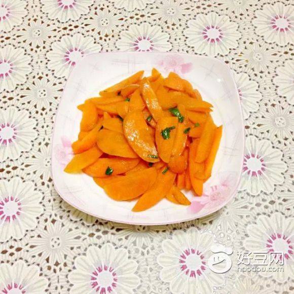 自己做的炒胡萝卜