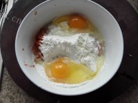自制韩式泡菜饼做法图解3)