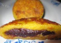 自己做的豆沙馅南瓜饼