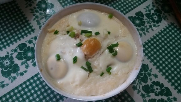 喷香的肉末蒸蛋