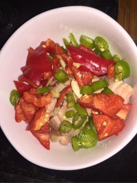 香糯爽滑的杏鲍菇炒肉做法图解1)