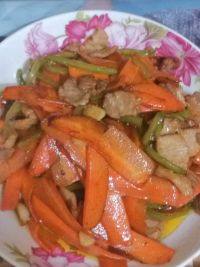下酒菜胡萝卜炒肉