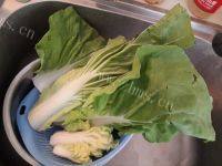 家常菜清炒奶白菜做法图解1)