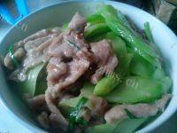 家常菜青笋肉片