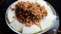 家常菜肉末蒸冬瓜做法图解9)