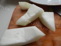 家常菜肉末蒸冬瓜做法图解3)
