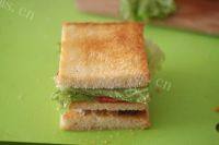 自制鸡肉丝三明治的做法图解十
