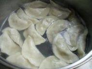 美味的豆角肉馅饺子