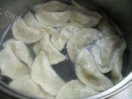 美味的豆角肉馅饺子