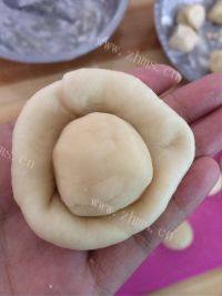自制酥皮绿豆饼做法图解4)