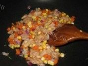 蛋香粒粒饭做法图解4)