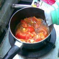 番茄金针菇汤的做法图解六