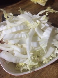 自制酸辣白菜帮做法图解1)