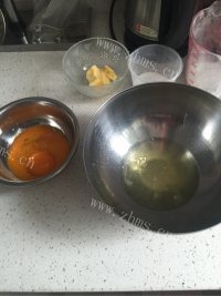 自制椰香芝士蛋糕做法图解3)