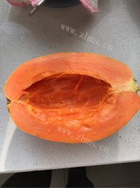 可口的木瓜酸牛奶做法图解2)