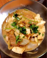 家常菜大白菜炖豆腐