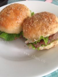 色香味俱全的牛肉汉堡包做法图解8)