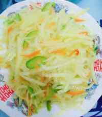 酸辣土豆丝做法图解6)