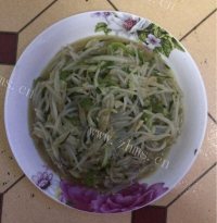 素炒豆芽做法图解7)