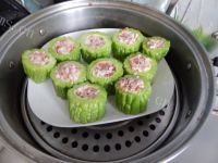 可口的苦瓜酿肉做法图解10)