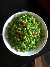 青椒炒毛豆自制