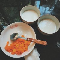自制芒果双皮奶做法图解3)