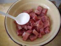 秀色可餐的菠萝咕老肉做法图解6)