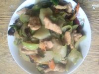 家常菜佛手瓜炒肉