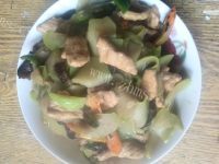 家常菜佛手瓜炒肉