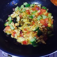 美味营养的咖喱炒饭做法图解3)
