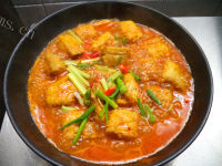 好吃的韩式辣酱焖鱼块的做法图解八