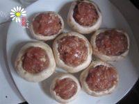 家常菜口蘑酿肉做法图解8)