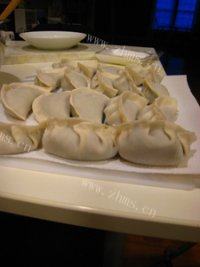 营养荠菜水饺做法图解4)