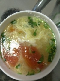 西红柿鸡蛋汤做法图解6)