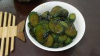 家常菜紫苏煎黄瓜