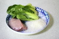 青菜瘦肉粥做法图解1)